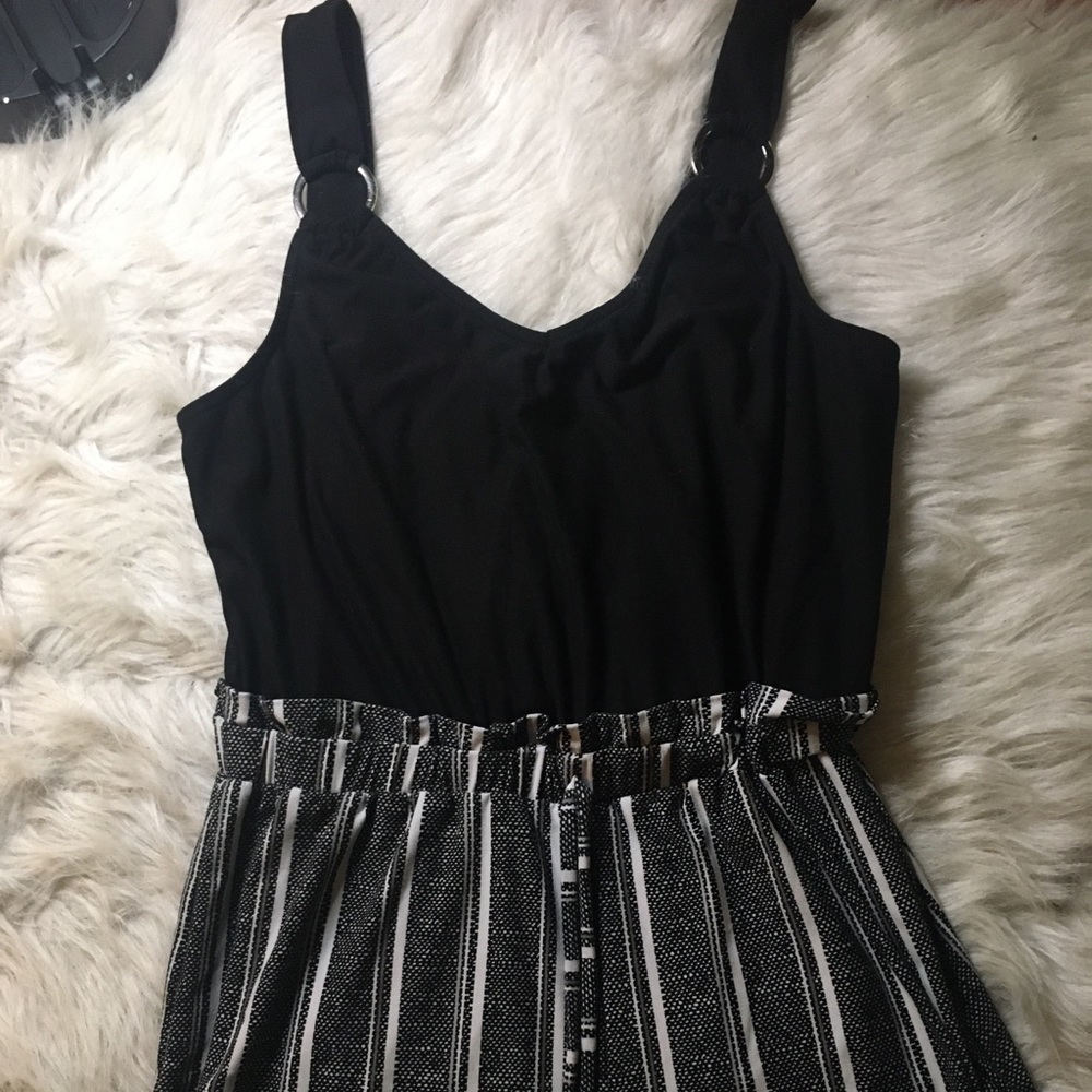 Black and Grey Romper